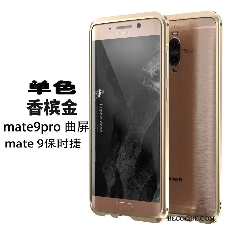 Huawei Mate 9 Pro Protection Métal Étui Violet Border Coque De Téléphone