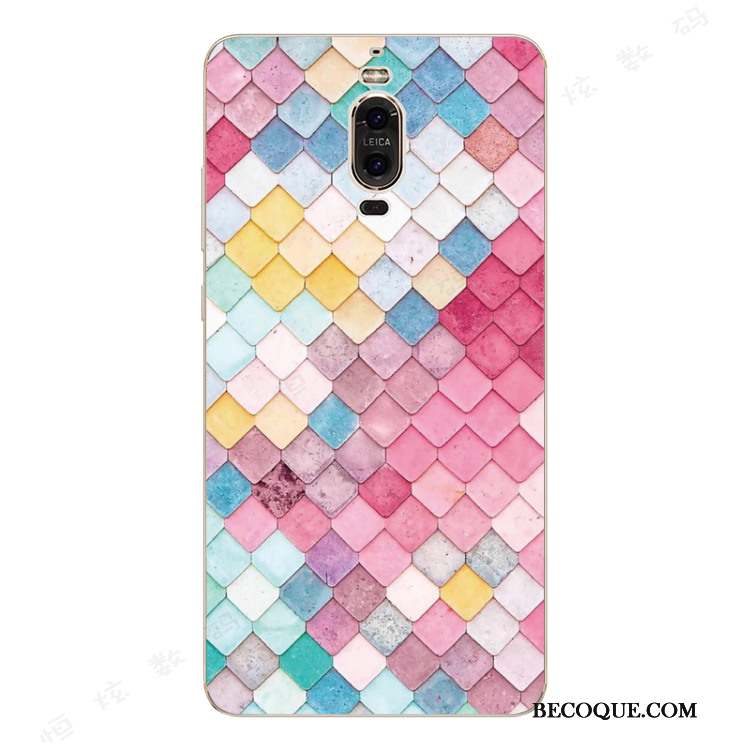 Huawei Mate 9 Pro Protection Étui Silicone Fluide Doux Coque De Téléphone Bleu Clair