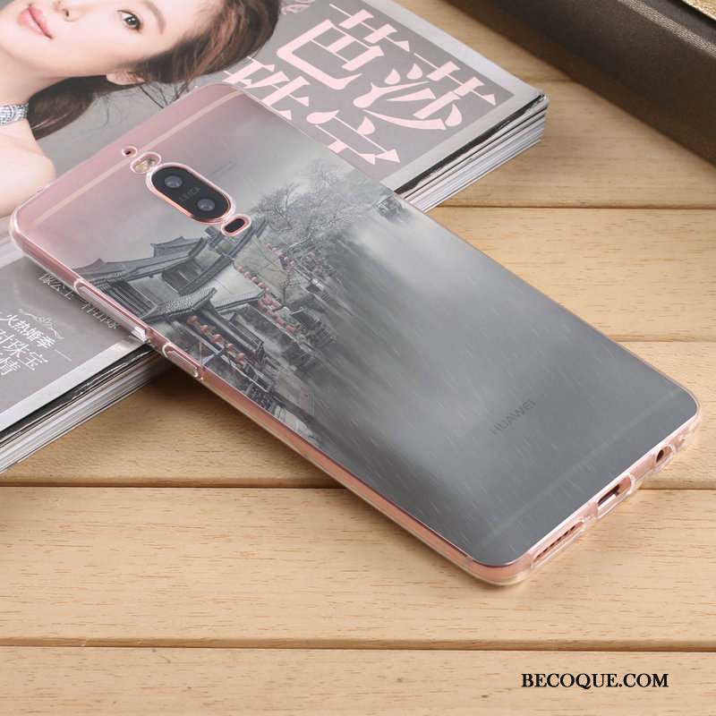 Huawei Mate 9 Pro Silicone Rose Coque De Téléphone Protection Créatif Étui