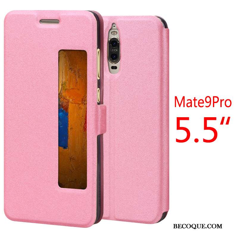 Huawei Mate 9 Pro Téléphone Portable Protection Housse Étui En Cuir Coque De Téléphone Rouge