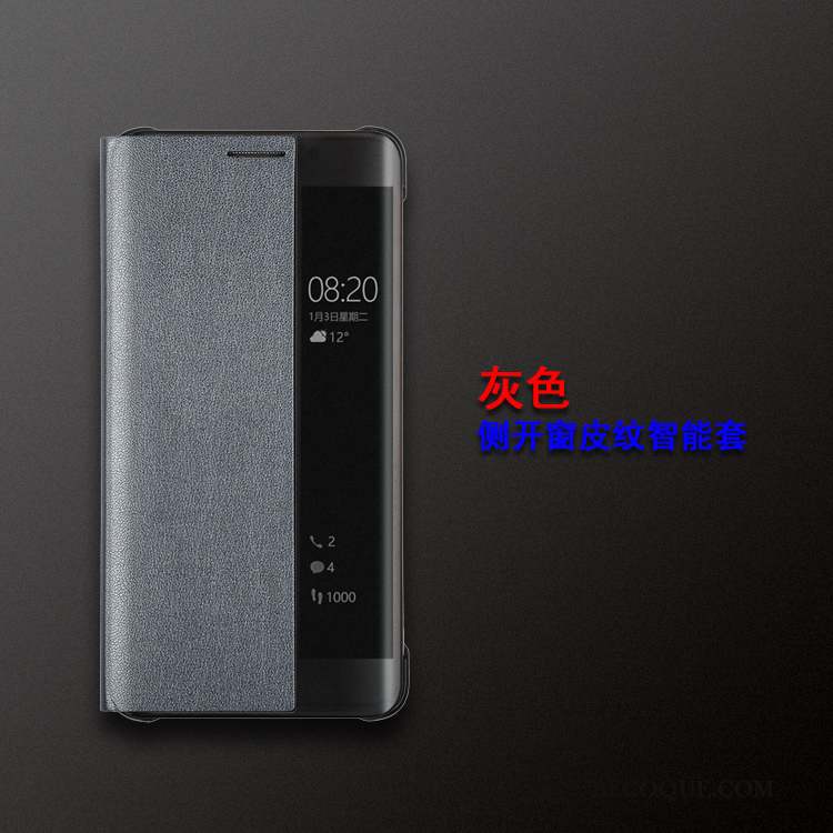 Huawei Mate 9 Pro Étui Coque De Téléphone Bleu Étui En Cuir Protection