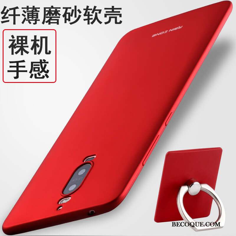 Huawei Mate 9 Pro Étui Fluide Doux Rouge Protection Silicone Coque De Téléphone