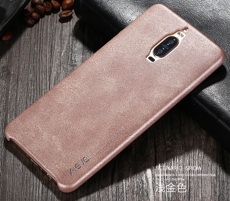 Huawei Mate 9 Pro Étui Protection Noir Coque De Téléphone Cuir Véritable Téléphone Portable
