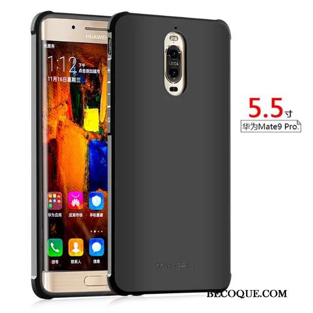 Huawei Mate 9 Pro Étui Silicone Téléphone Portable Coque Fluide Doux Gris