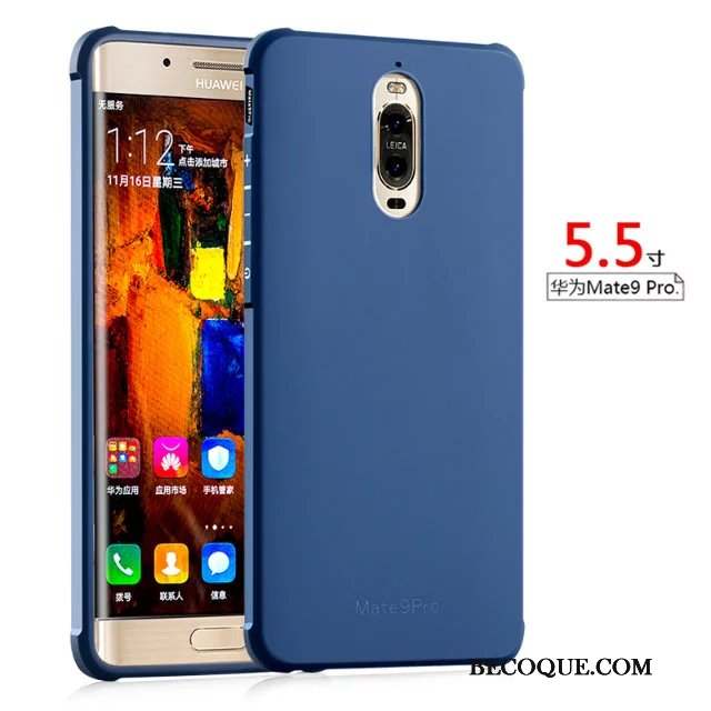 Huawei Mate 9 Pro Étui Silicone Téléphone Portable Coque Fluide Doux Gris