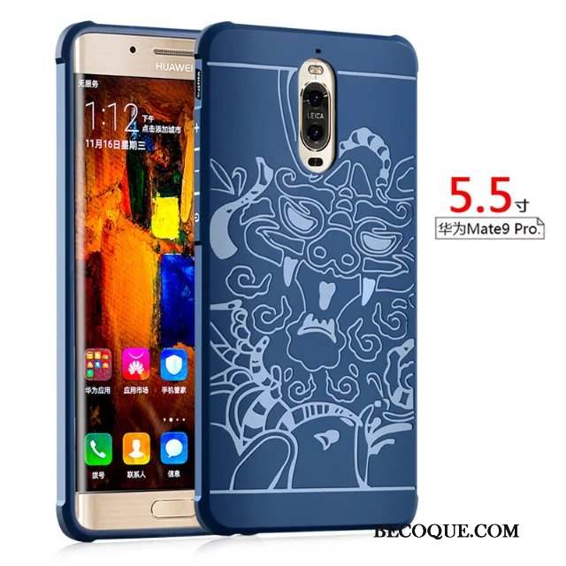 Huawei Mate 9 Pro Étui Silicone Téléphone Portable Coque Fluide Doux Gris