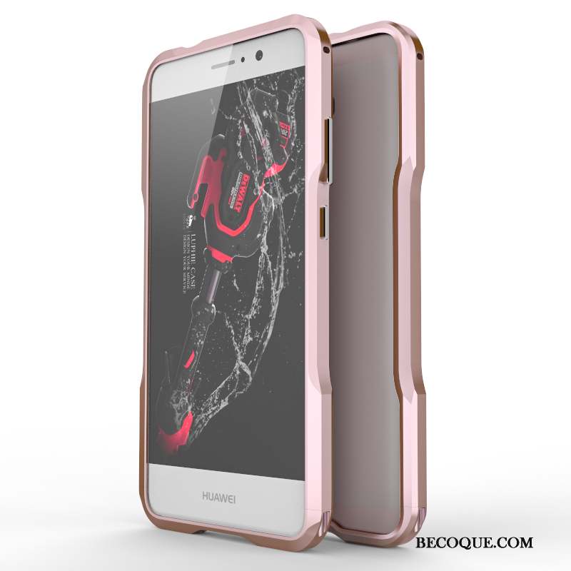 Huawei Mate 9 Protection Coque De Téléphone Rose Métal Border