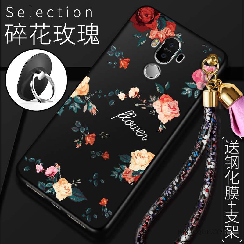 Huawei Mate 9 Protection Fluide Doux Étui Noir Coque Silicone