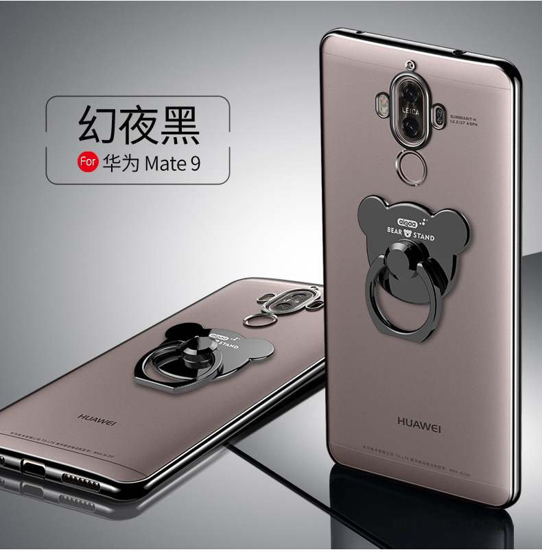 Huawei Mate 9 Silicone Incassable Support Argent Coque De Téléphone Étui