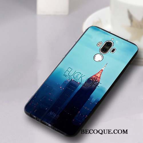Huawei Mate 9 Silicone Étui Coque De Téléphone Incassable Personnalité Bleu