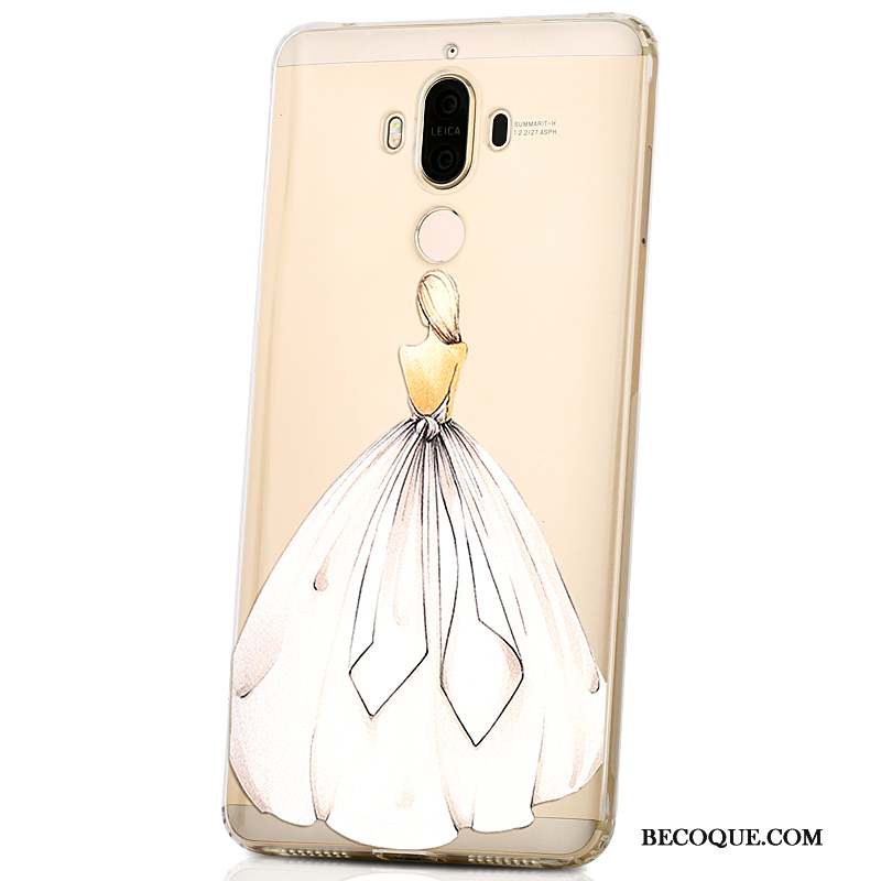 Huawei Mate 9 Tout Compris Coque De Téléphone Silicone Dessin Animé Transparent Étui