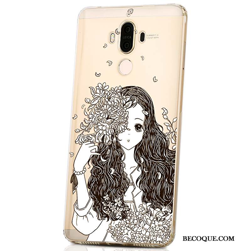 Huawei Mate 9 Tout Compris Coque De Téléphone Silicone Dessin Animé Transparent Étui