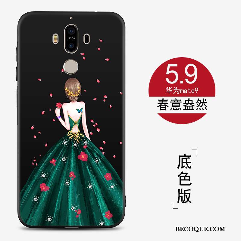 Huawei Mate 9 Vert Tout Compris Créatif Incassable Coque De Téléphone Silicone