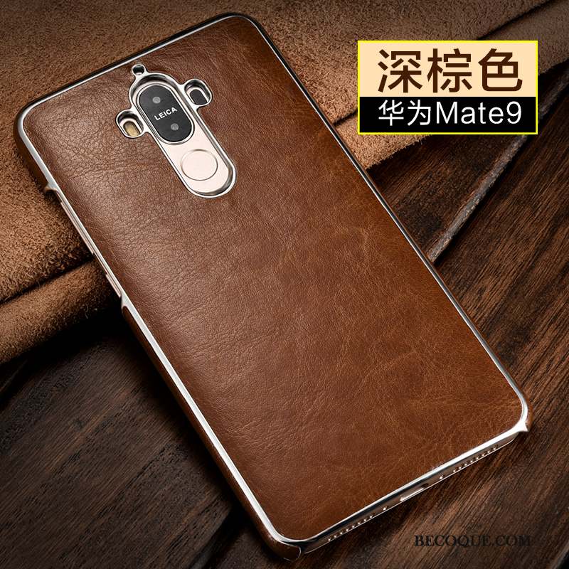 Huawei Mate 9 Étui En Cuir Coque De Téléphone Mode Incassable Mince Business