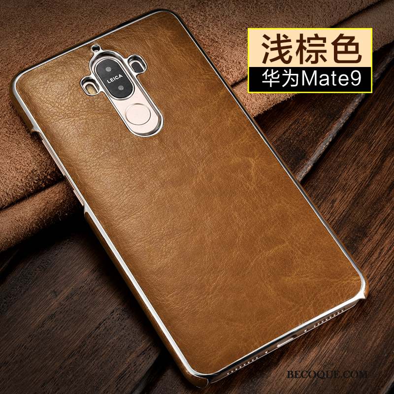 Huawei Mate 9 Étui En Cuir Coque De Téléphone Mode Incassable Mince Business