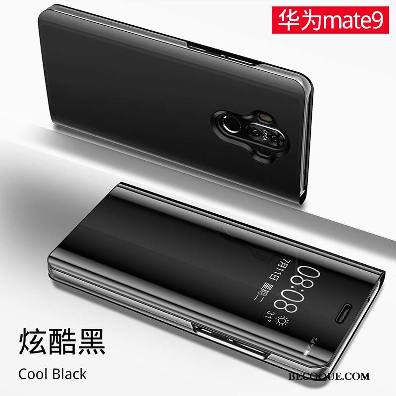 Huawei Mate 9 Étui En Cuir Or Incassable Protection Tout Compris Coque De Téléphone