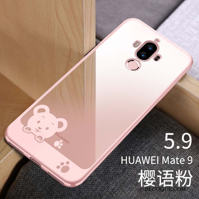 Huawei Mate 9 Étui Fluide Doux Tendance Très Mince Rouge Coque De Téléphone