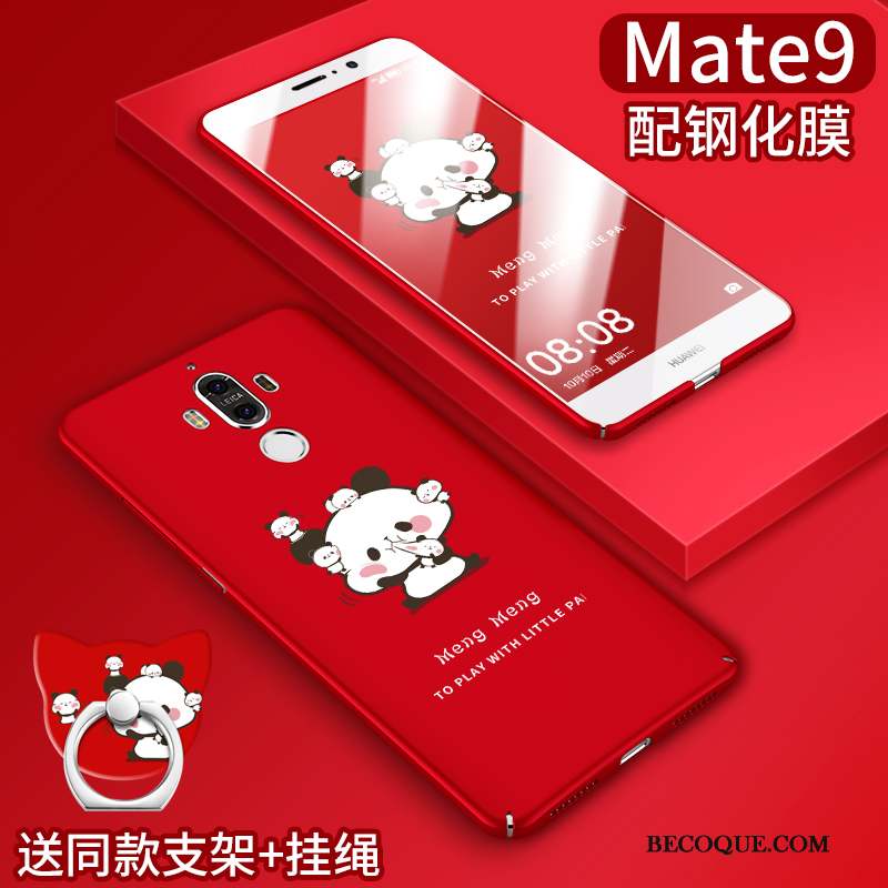 Huawei Mate 9 Étui Incassable Coque De Téléphone Silicone Rouge Personnalité