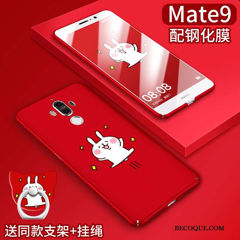 Huawei Mate 9 Étui Incassable Coque De Téléphone Silicone Rouge Personnalité