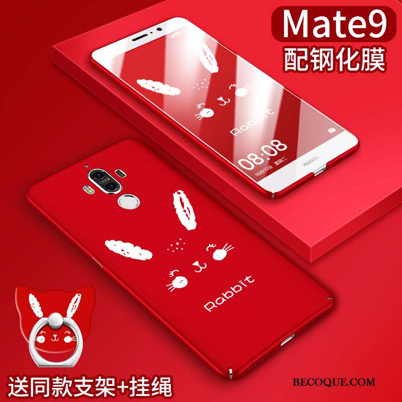 Huawei Mate 9 Étui Incassable Coque De Téléphone Silicone Rouge Personnalité