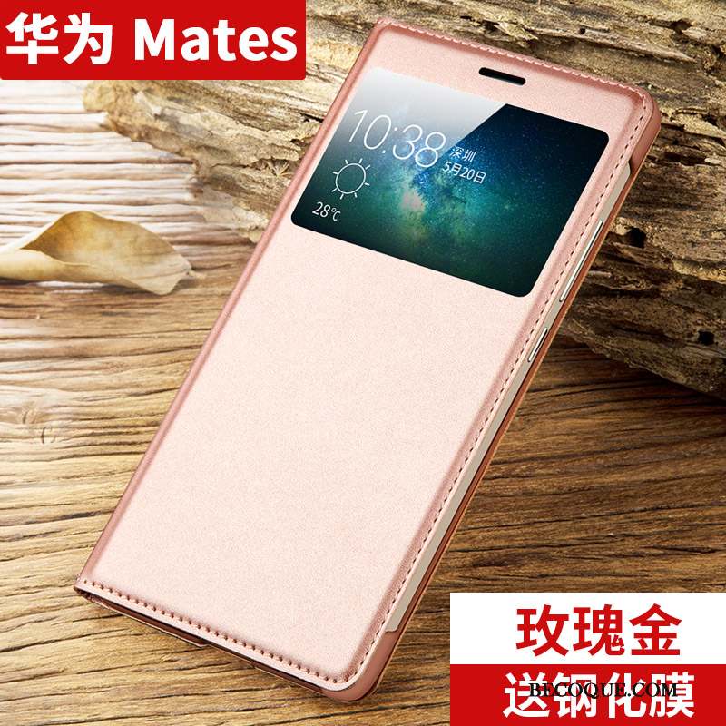 Huawei Mate S Clamshell Coque De Téléphone Incassable Étui Bleu Étui En Cuir