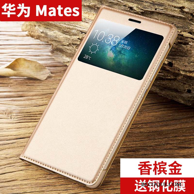 Huawei Mate S Clamshell Coque De Téléphone Incassable Étui Bleu Étui En Cuir