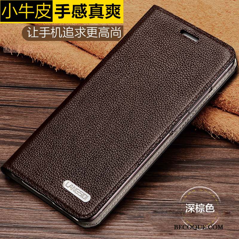 Huawei Mate S Coque Cuir Véritable Protection Simple Étui Étui En Cuir Clamshell