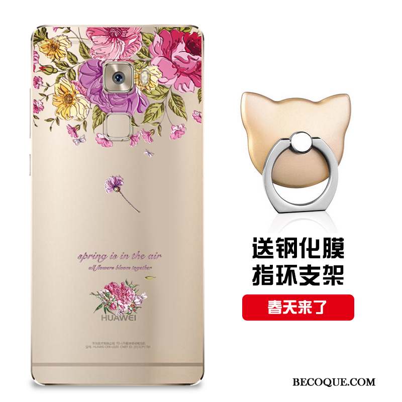 Huawei Mate S Coque Incassable Personnalisé Rose Fluide Doux Protection Modèle