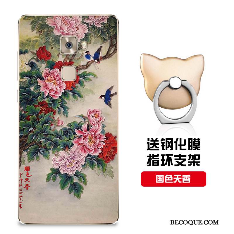 Huawei Mate S Coque Incassable Personnalisé Rose Fluide Doux Protection Modèle