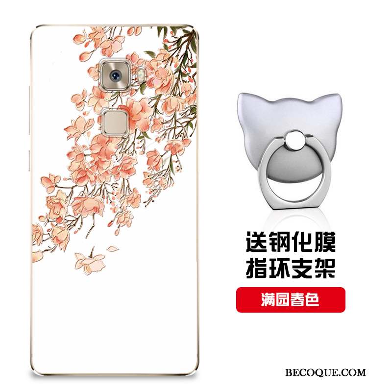 Huawei Mate S Coque Incassable Personnalisé Rose Fluide Doux Protection Modèle