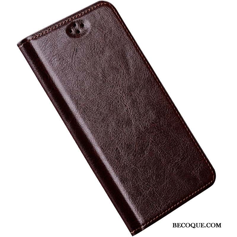 Huawei Mate S Coque Incassable Étui En Cuir Silicone Protection Cuir Véritable Clamshell