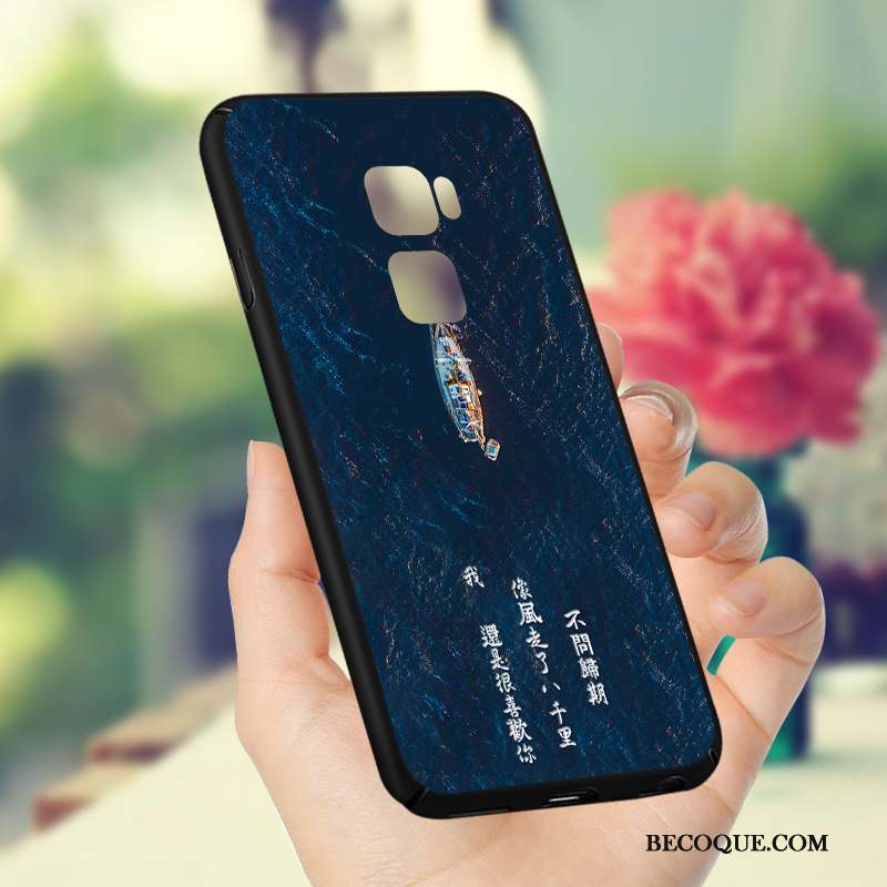 Huawei Mate S Délavé En Daim Tout Compris Coque De Téléphone Bleu Nouveau Difficile