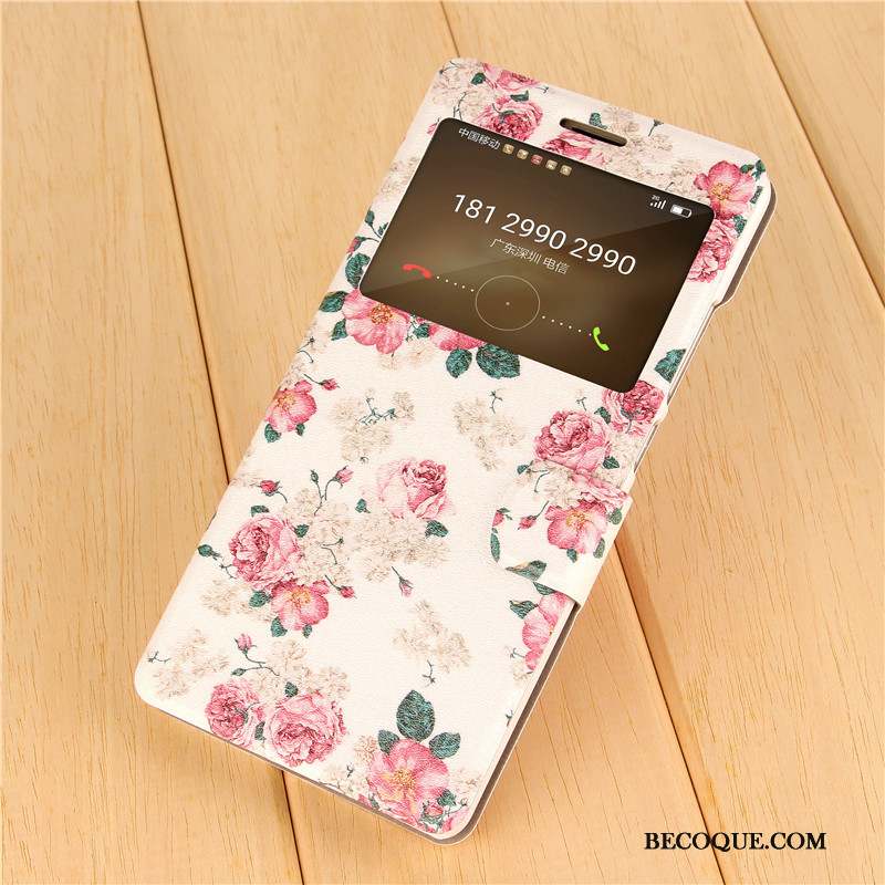 Huawei Mate S Peinture Housse Rose Coque Téléphone Portable Protection