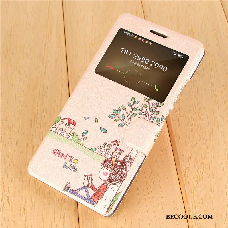 Huawei Mate S Peinture Housse Rose Coque Téléphone Portable Protection