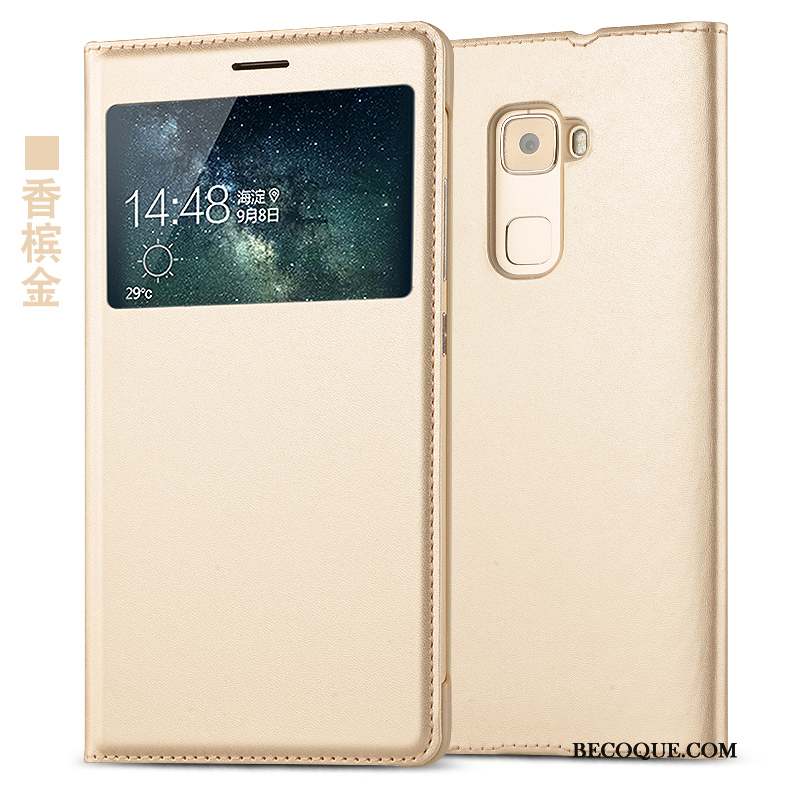 Huawei Mate S Protection Étui Blanc Étui En Cuir Clamshell Coque De Téléphone