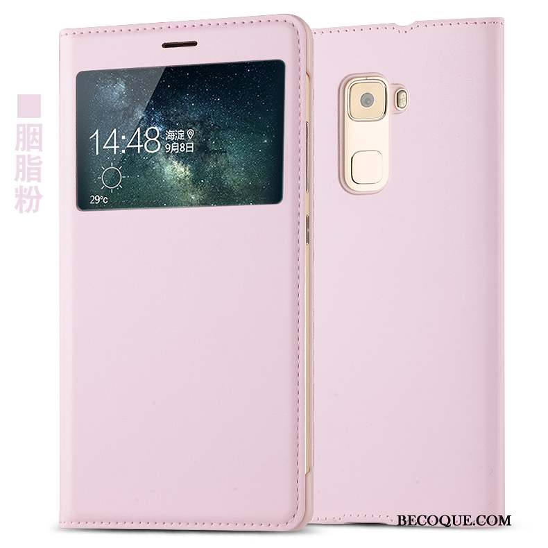 Huawei Mate S Protection Étui Blanc Étui En Cuir Clamshell Coque De Téléphone