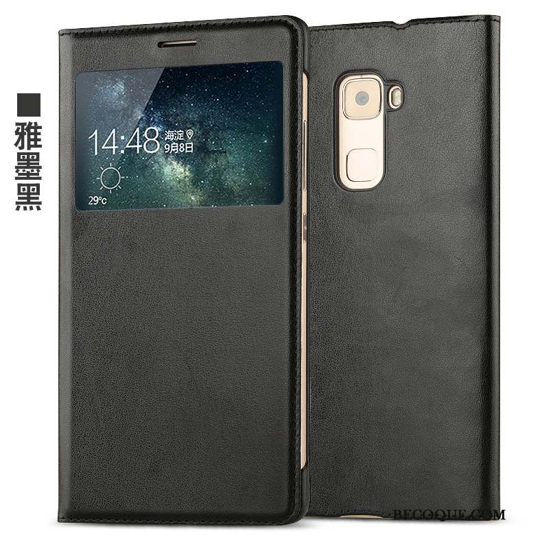 Huawei Mate S Protection Étui Blanc Étui En Cuir Clamshell Coque De Téléphone