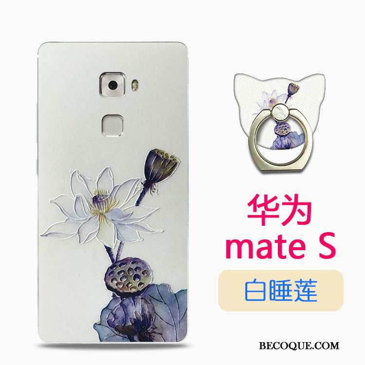 Huawei Mate S Silicone Coque Transparent Blanc Étui Beau