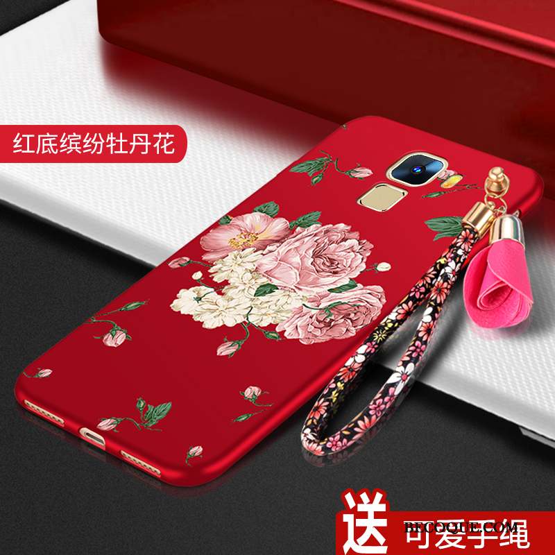 Huawei Mate S Silicone Fluide Doux Protection Coque De Téléphone Rouge Tendance