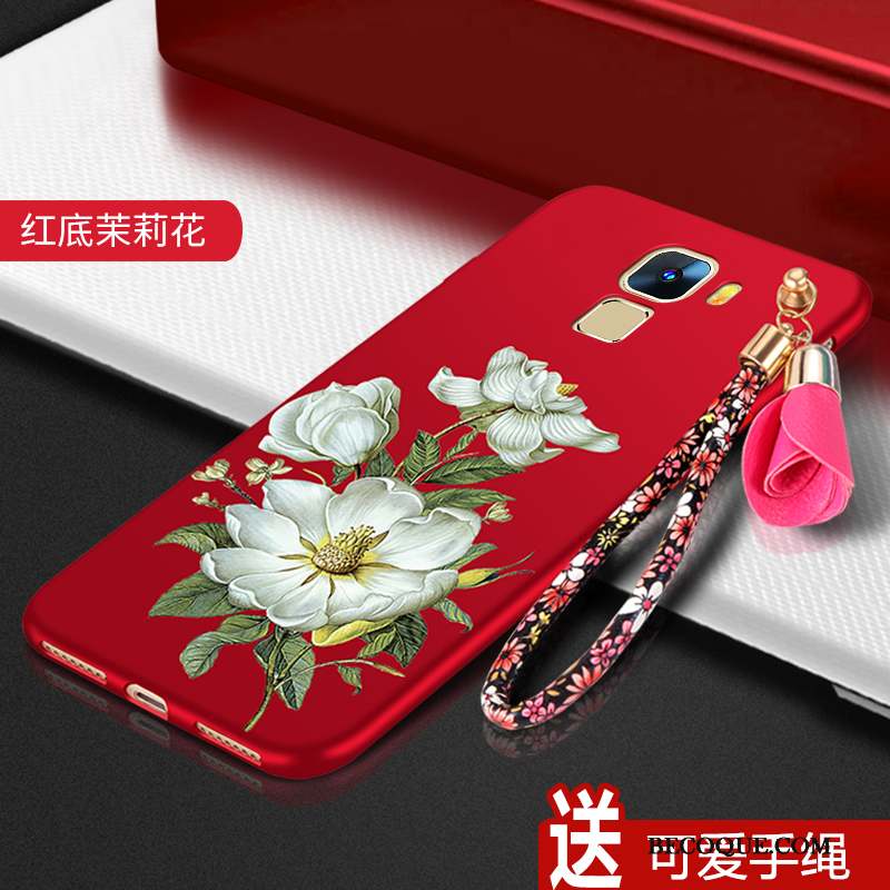 Huawei Mate S Silicone Fluide Doux Protection Coque De Téléphone Rouge Tendance