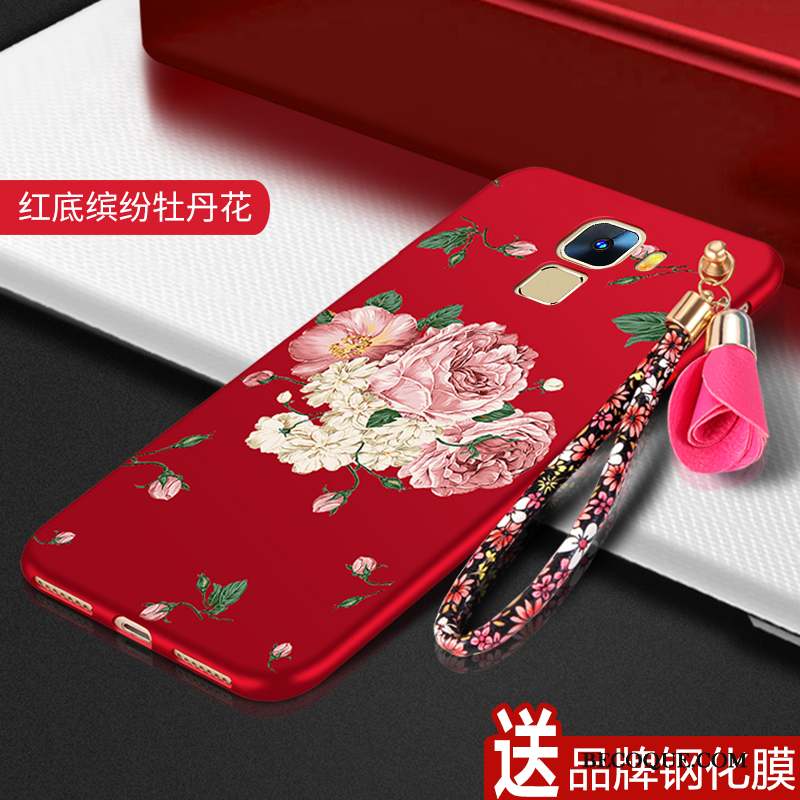 Huawei Mate S Silicone Fluide Doux Protection Coque De Téléphone Rouge Tendance