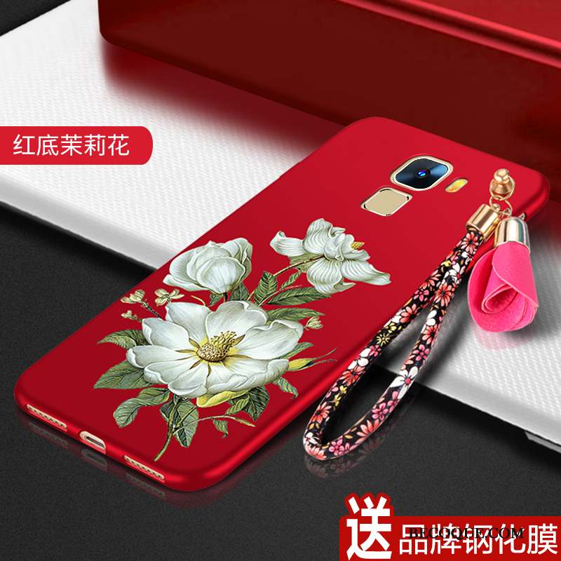 Huawei Mate S Silicone Fluide Doux Protection Coque De Téléphone Rouge Tendance