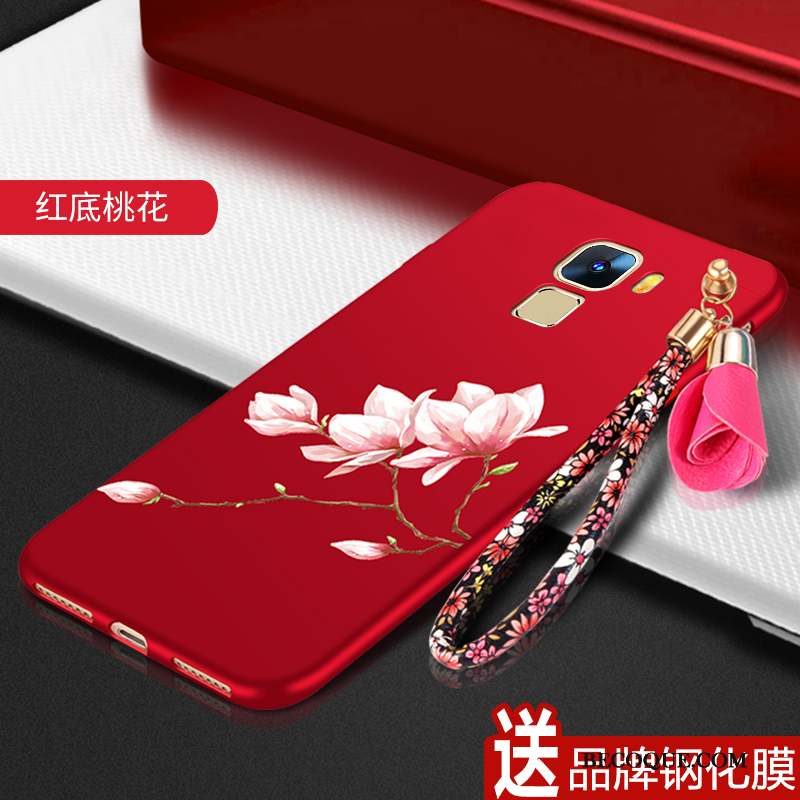 Huawei Mate S Silicone Fluide Doux Protection Coque De Téléphone Rouge Tendance
