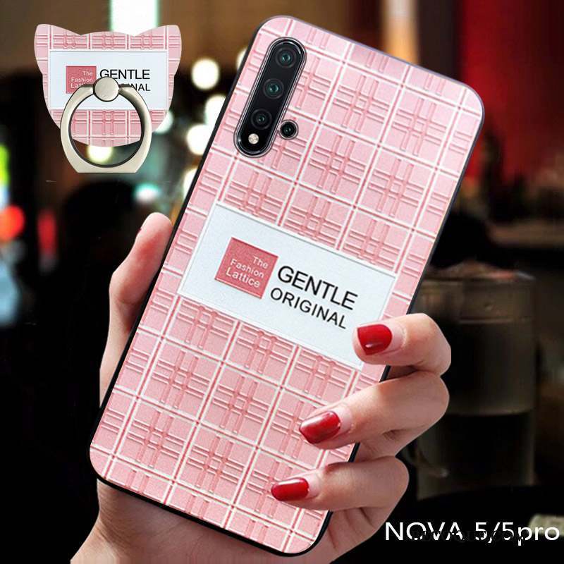 Huawei Nova 5t Coque Amoureux Créatif Délavé En Daim Étui Marque De Tendance Personnalité