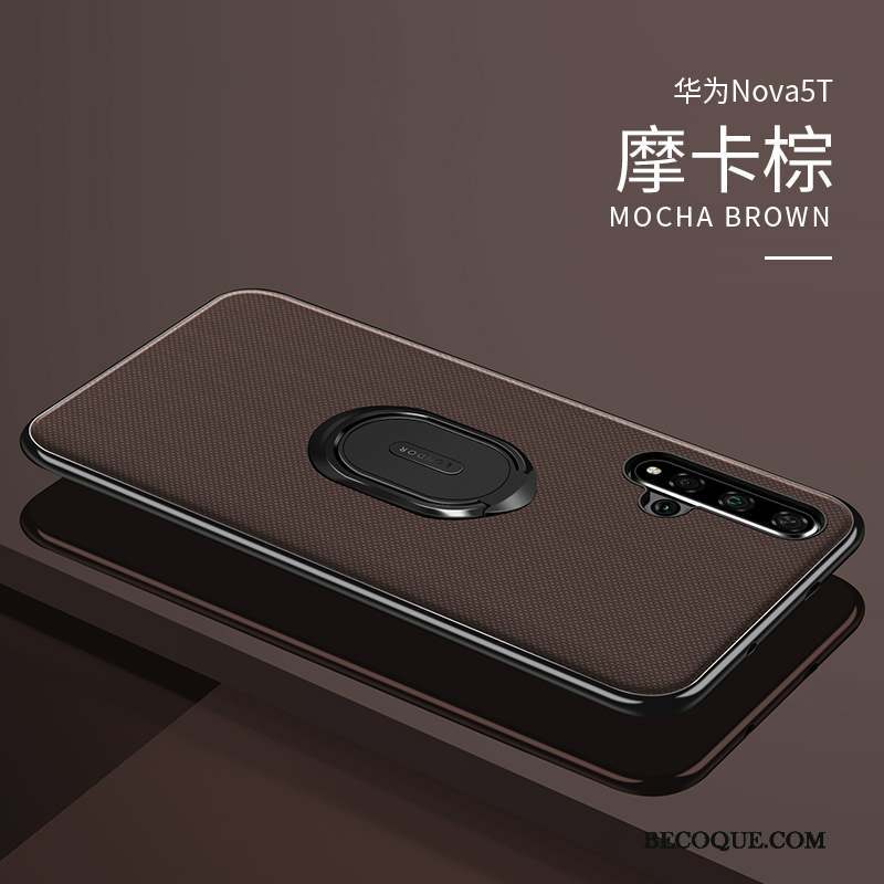 Huawei Nova 5t Coque De Téléphone Très Mince Tout Compris Personnalité Étui En Cuir Incassable