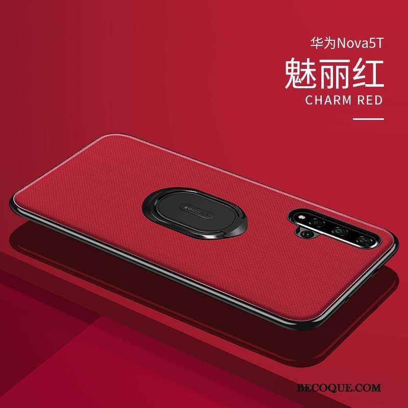 Huawei Nova 5t Coque De Téléphone Très Mince Tout Compris Personnalité Étui En Cuir Incassable