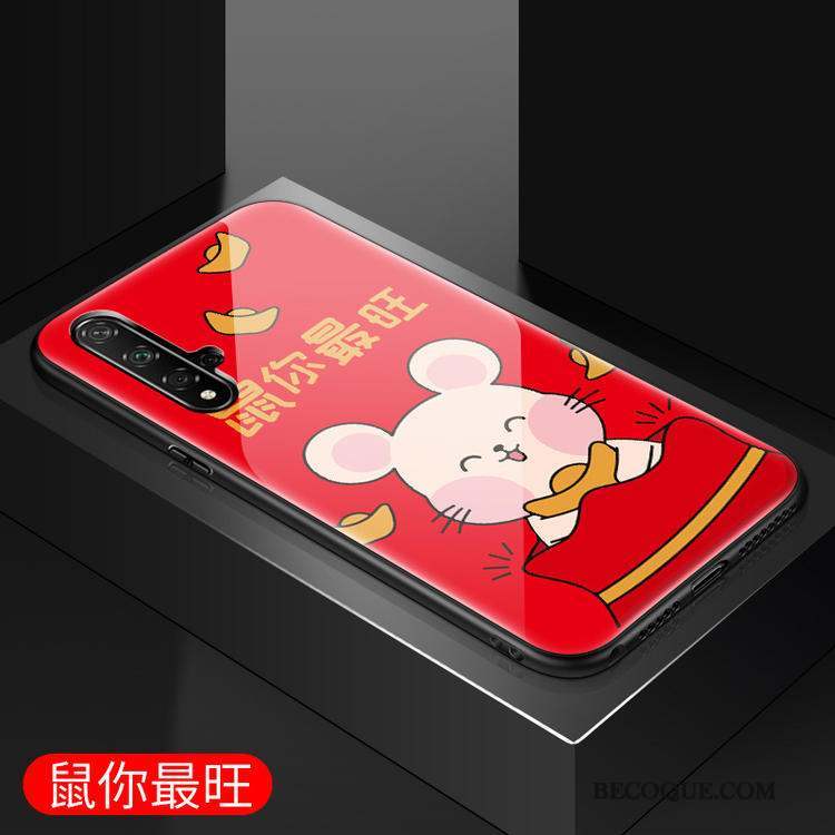 Huawei Nova 5t Coque Rat Tout Compris Vent Rouge Silicone Nouveau