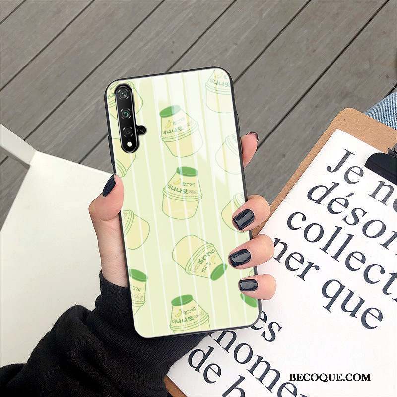 Huawei Nova 5t Incassable Étui Blanc Coque De Téléphone Protection Net Rouge