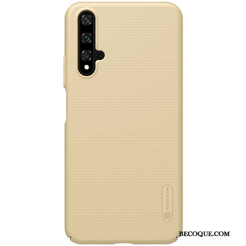 Huawei Nova 5t Or Protection Coque De Téléphone Délavé En Daim Incassable