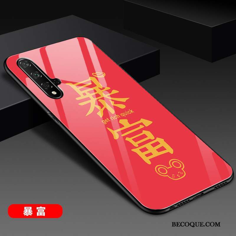 Huawei Nova 5t Silicone Coque De Téléphone Incassable Rouge Nouveau Protection